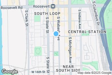 Map image of the property - 1402 S Wabash Ave