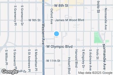 Map image of the property - 960 S Oxford Ave