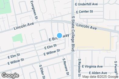 Map image of the property - 1828 E Broadway
