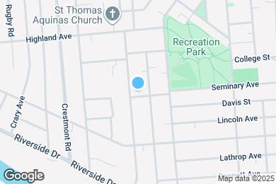 Map image of the property - 160 Seminary Ave