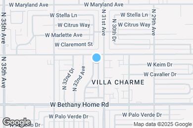 Map image of the property - 6129 N 31st Dr
