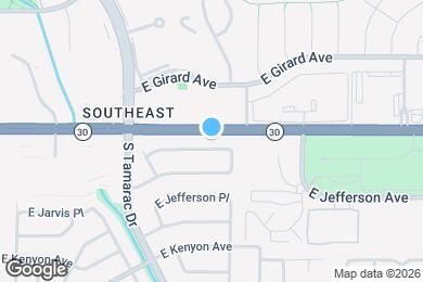 Map image of the property - 7991 E Hampden Cir