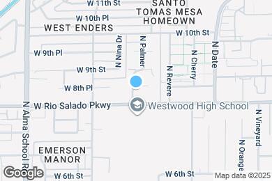 Map image of the property - 861 W 8th Pl