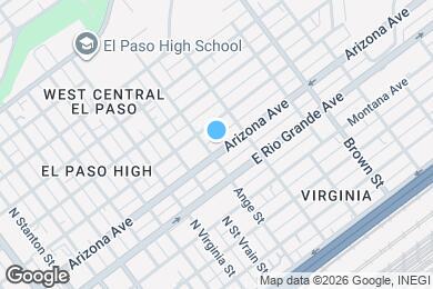 Map image of the property - 1005 Arizona Ave