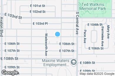 Map image of the property - 946 E 105th St