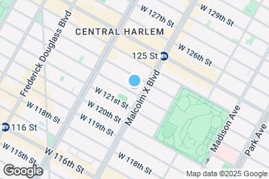 Map image of the property - 103 W 122nd St