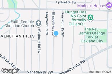 Map image of the property - 1308 Elizabeth Ave SW