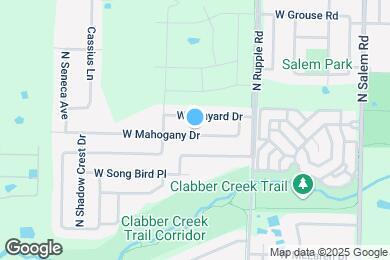 Map image of the property - 3876 W Mahogany Dr