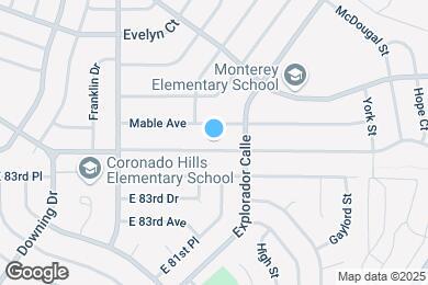 Map image of the property - 1881 E 84th Ave
