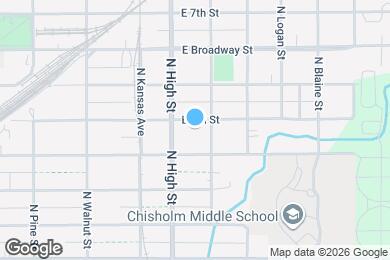 Map image of the property - 615 E 5th St