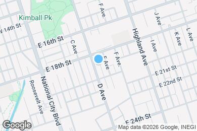 Map image of the property - 1907 D Ave