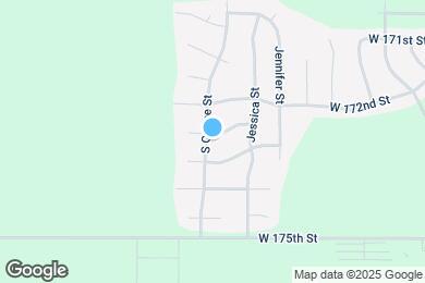 Map image of the property - 32593 W 172nd Terrace