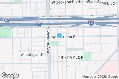 Map image of the property - 2321 W Harrison St