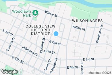 Map image of the property - 1304 E 1st St