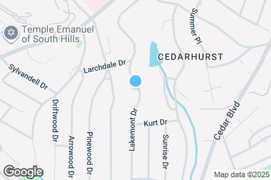 Map image of the property - 1106 Lakemont Dr