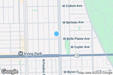 Map image of the property - 1600 W Belle Plaine Ave