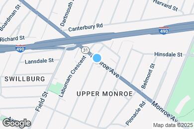 Map image of the property - Townhomes at Monroe and Crossman