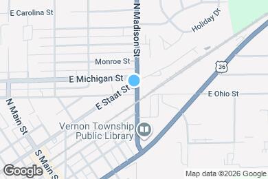 Map image of the property - 328 N Madison St