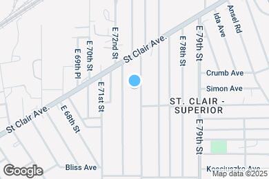 Map image of the property - 1020 E 74th St