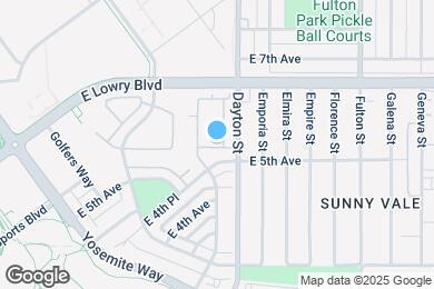 Map image of the property - 9633 E 5th Ave