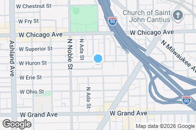 Map image of the property - 1309 W Huron St
