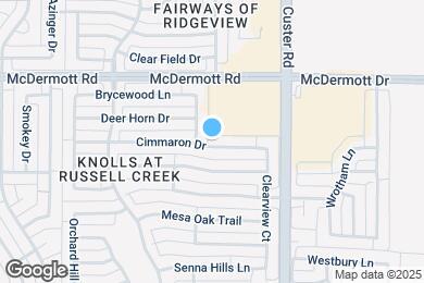 Map image of the property - 2325 Cimmaron Dr