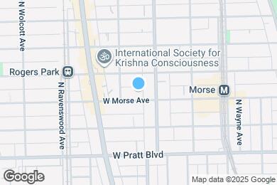 Map image of the property - 1624 W Morse Ave