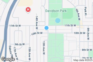 Map image of the property - 1007 13th Ave W