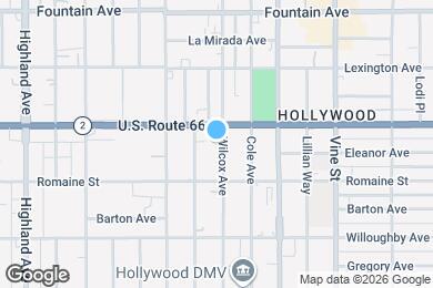 Map image of the property - 1041 Wilcox Ave