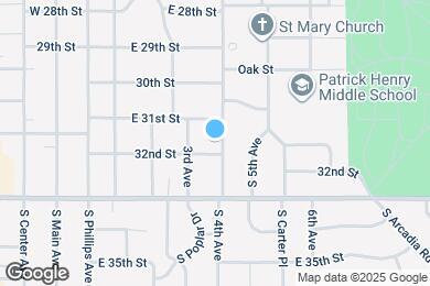 Map image of the property - 2313 S 4th Ave