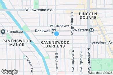 Map image of the property - 4623 N Rockwell St