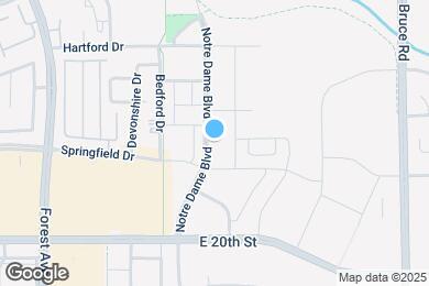 Map image of the property - 1885 Notre Dame Blvd