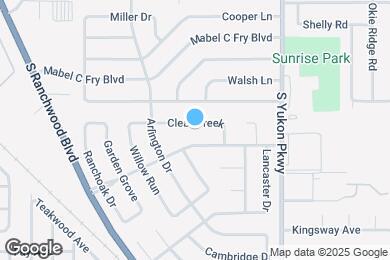 Map image of the property - 916 Clear Creek