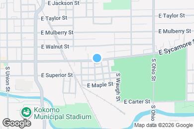 Map image of the property - 901 E Sycamore St