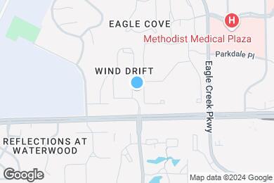 Map image of the property - Lakeside Crossing at Eagle Creek Apartment...