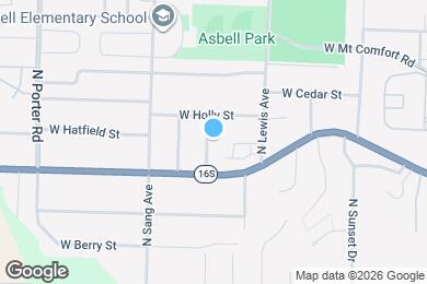 Map image of the property - 1206 N Vista Pl