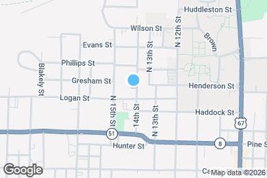 Map image of the property - 333 N 14th St