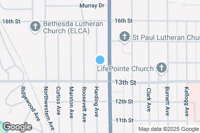 Map image of the property - 1322 Harding Ave