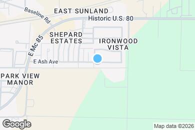 Map image of the property - 1615 E Ash Ave