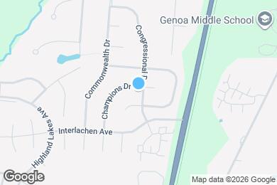 Map image of the property - 6185 Champions Dr