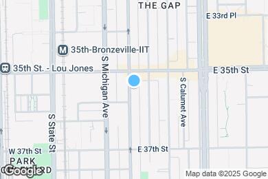 Map image of the property - 3529 S Indiana Ave