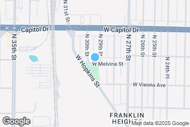 Map image of the property - 2918 W Melvina St