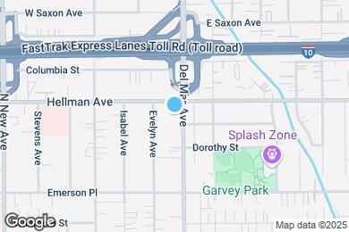 Map image of the property - 3345 Del Mar Ave