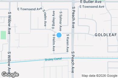 Map image of the property - 5167 E Braly Ave
