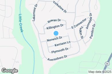 Map image of the property - 130 Norwich Dr