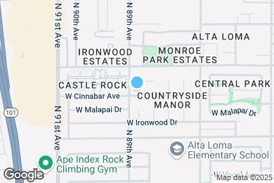 Map image of the property - 8838 W Cinnabar Ave