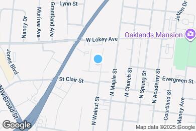 Map image of the property - 715 N Walnut St