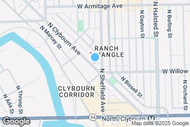 Map image of the property - 1823-2 N Clybourn Ave