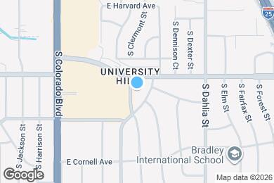 Map image of the property - Residences at University Hills