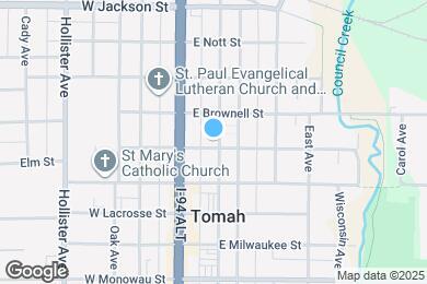 Map image of the property - 120 E Saratoga St